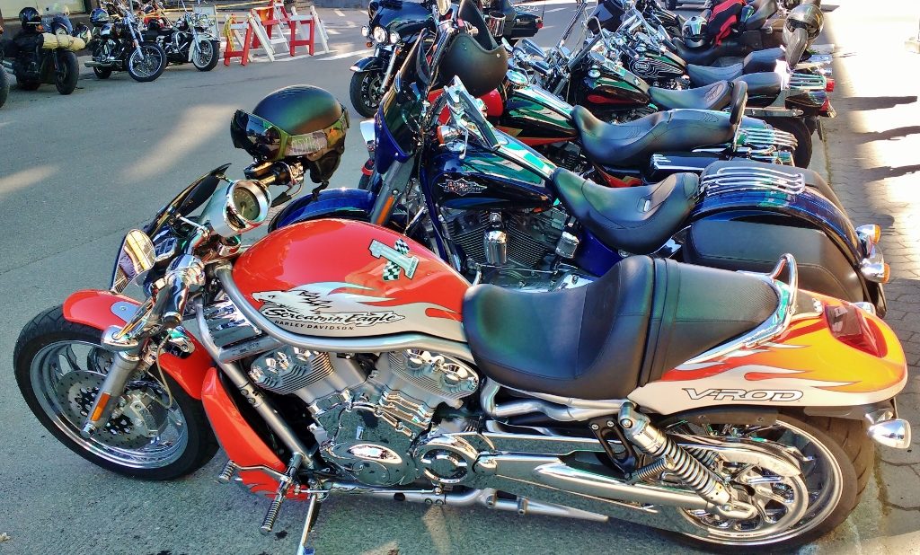 Harley Davidsons in Solvaer Norway