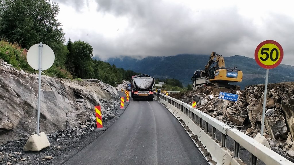 Roadworks E6 Norway