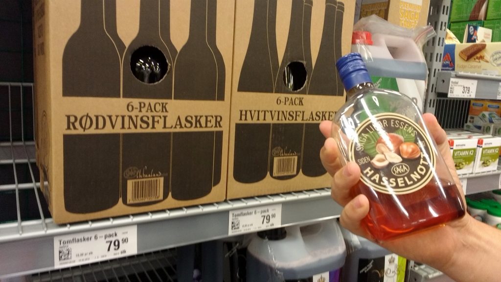 Bottles semi-filled with flavour ready for your home-brewed alcohol!