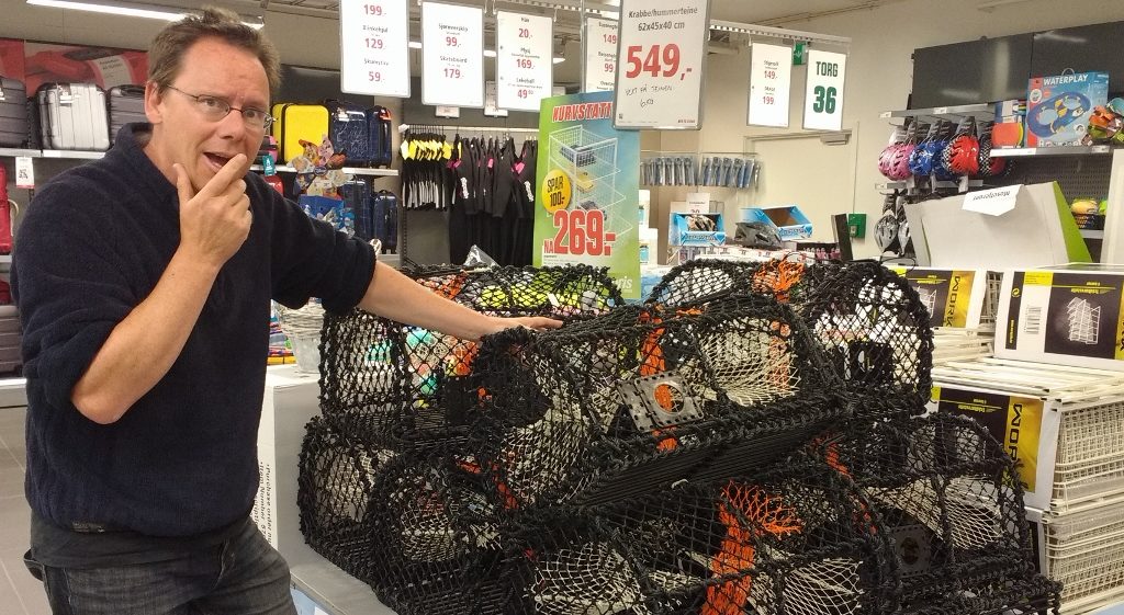 Hmmm, should I invest in a few more lobster pots? We love the shops here, one even had a load of 65cmm spanners - HUGE things - what on Earth people need 'em for I have no idea