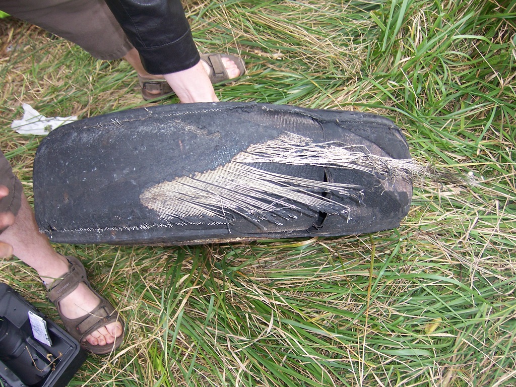 motorhome tyre blowout