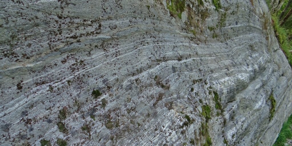 Glacial striations Briksdal Glacier Norway