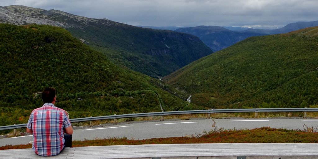 Viewpoint on Aurlandsfjellet, Norway