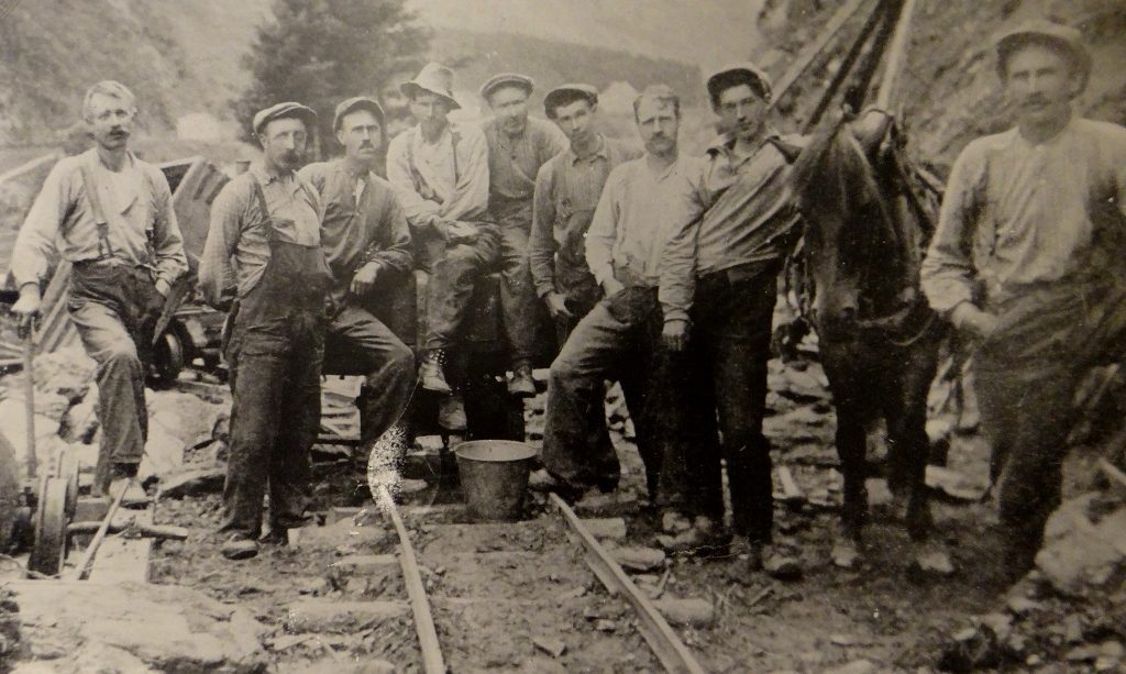 Most of the tunnels were hacked by hand, using dynamite in the stubborn bits