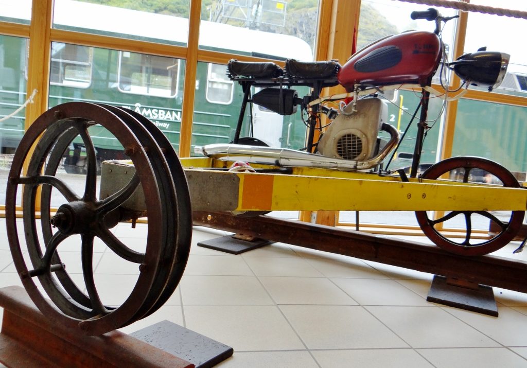 While I'm moaning about the roads being hard going around here, at least I don't have to motorbike my way along a train line!