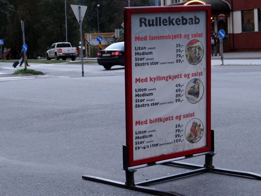 Takeaway prices are still outrageous here, but a bit less outrageous than in the north. A kebab can be had for £4 here, while up north it was at least a tenner