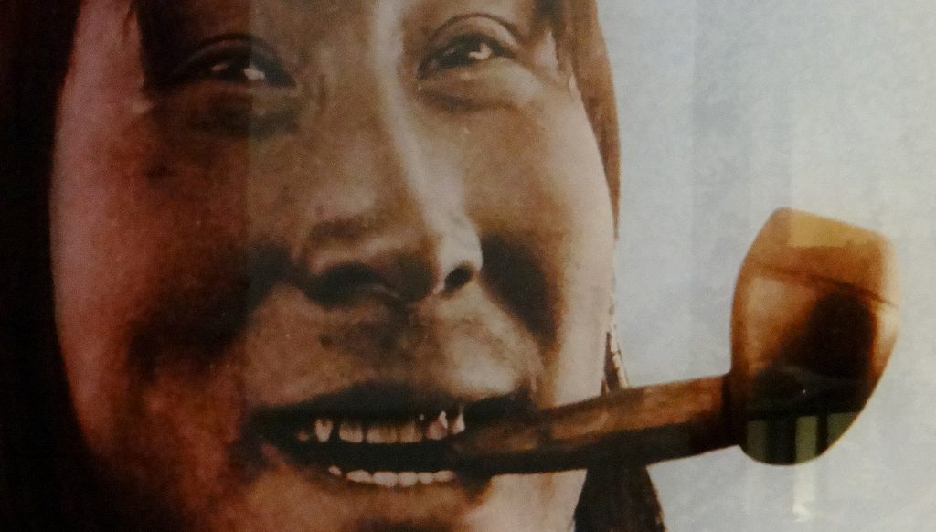 The Inuit picked up knowledge from the white man too - including pipe smoking...