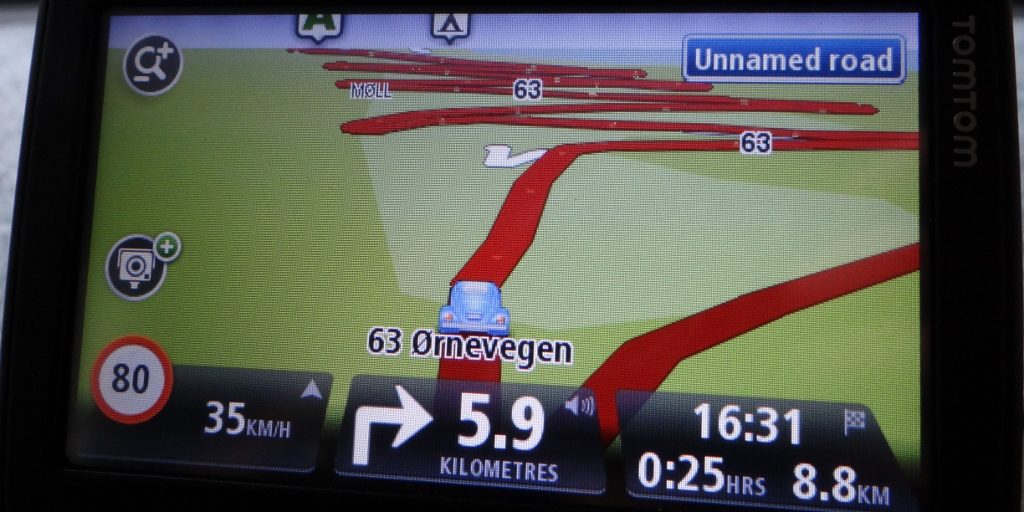 Hairpin bends on satnav