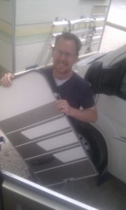 broken motorhome door