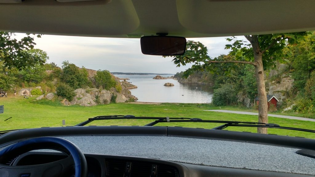 The view from our parking place in Kristiansand