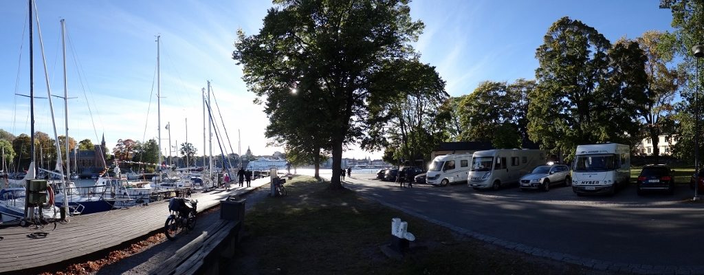 Motorhome Parking on Skeppsholmen , Stockholm