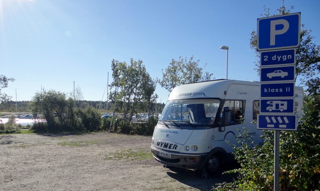 Motorhome parking Nykoping Sweden