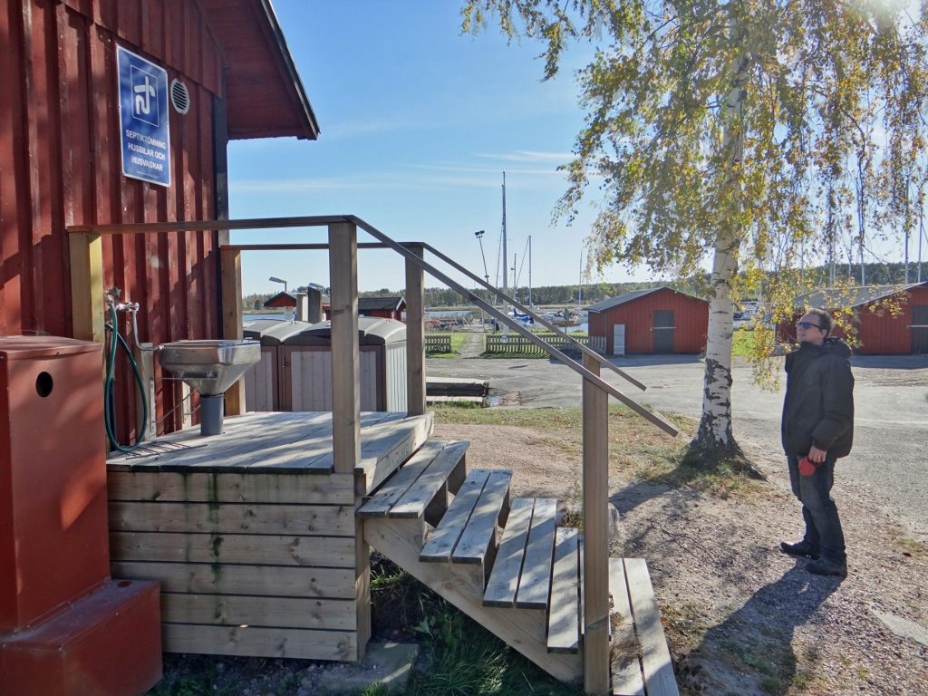 Motorhome service point Nykoping, Sweden