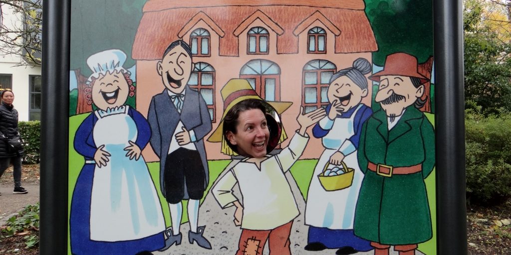 We had to elbow a small child out of the way to get this photo. Just kidding, just kidding!