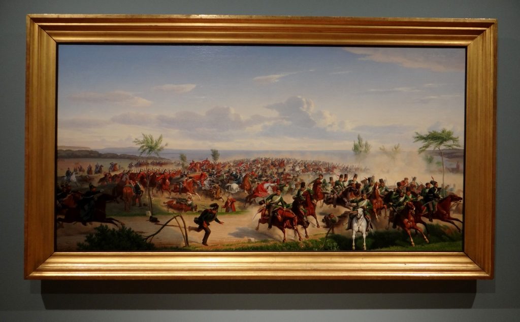 It's not all modern in there - a depiction of a cavalry shirmish near to Aarhus