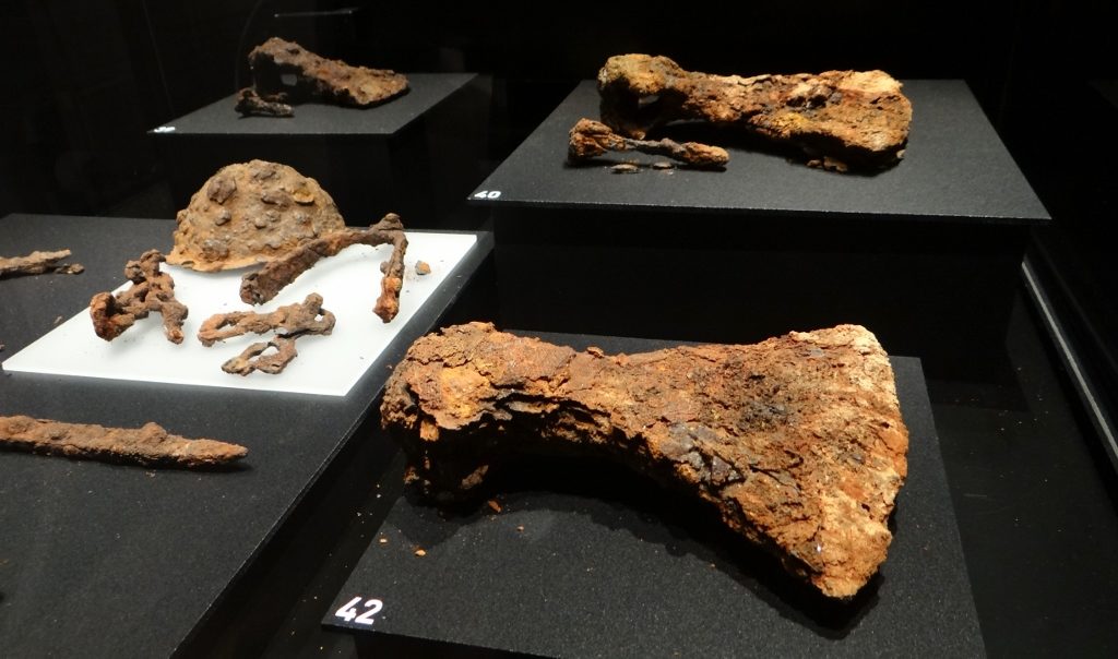 Iron age battle axe heads