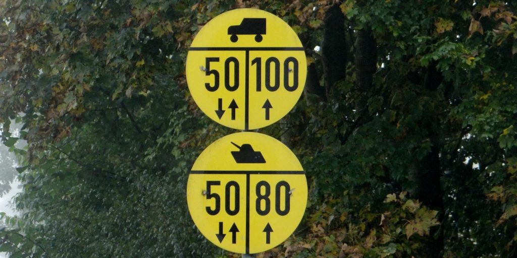 Bridge signs Germany