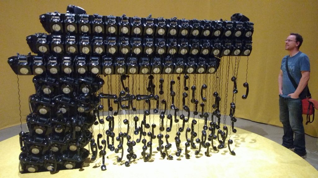 Call centre gun? Whenever I find out I'm going to have to call a contact centre, this exhibit makes a LOT of sense