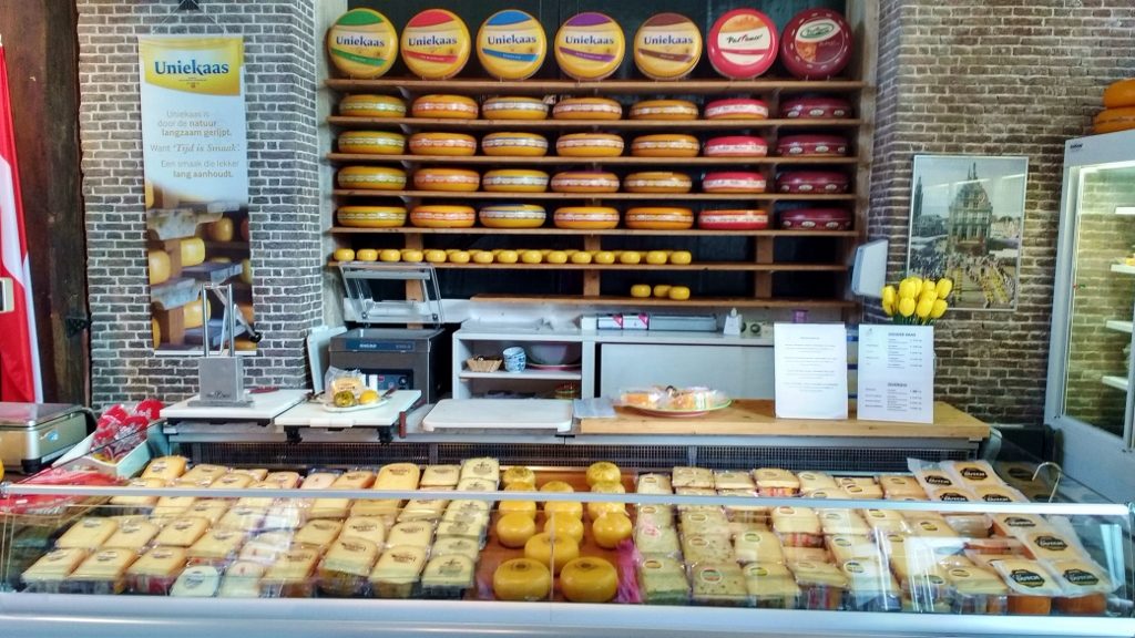 Local stuff to the left, factory produced on the right