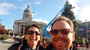 We've also enjoyed a night in a Nottingham hotel - we even had a bath!!!