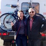 Fellow Hymer-rider Richard gifting us a couple of classic bikes - the generosity of my fellow man never ceases to surprise me