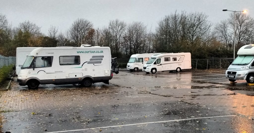Motorhome aire Canterbury