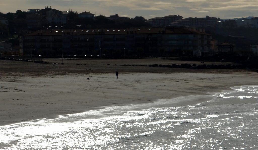 Looking south from the motorhome aire in Anglet