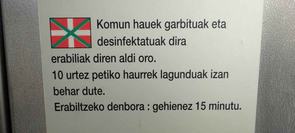 But for a few signs here and there we've not spotted much evidence we're in Basque country here