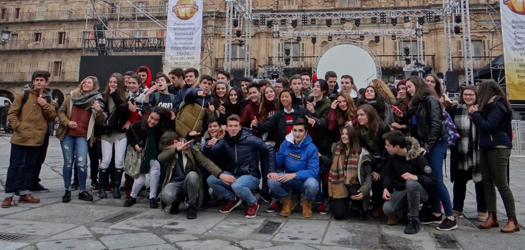 Calm before the storm as thousands of students streamed into the city all day