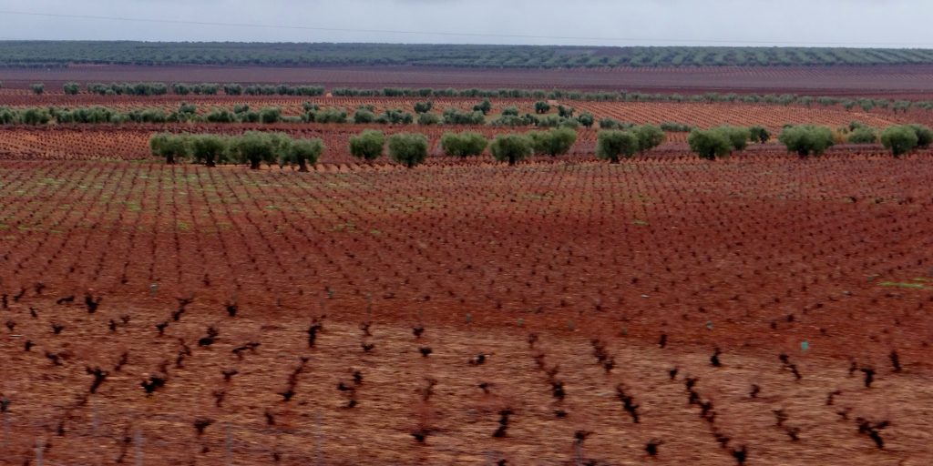 Red landscape of central Spain