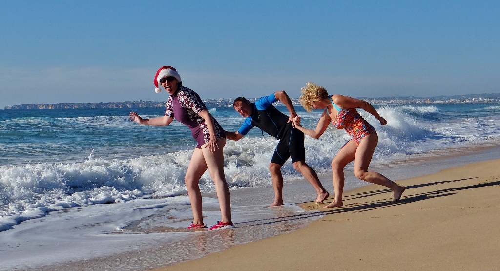 Christmas morning swim