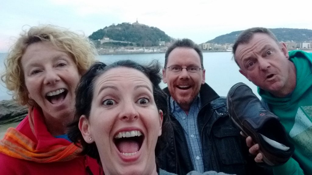 The calm before the storm. Phil was delighted to have found a shoe.