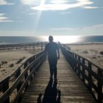 Over the boardwalk to Manta Rota beach
