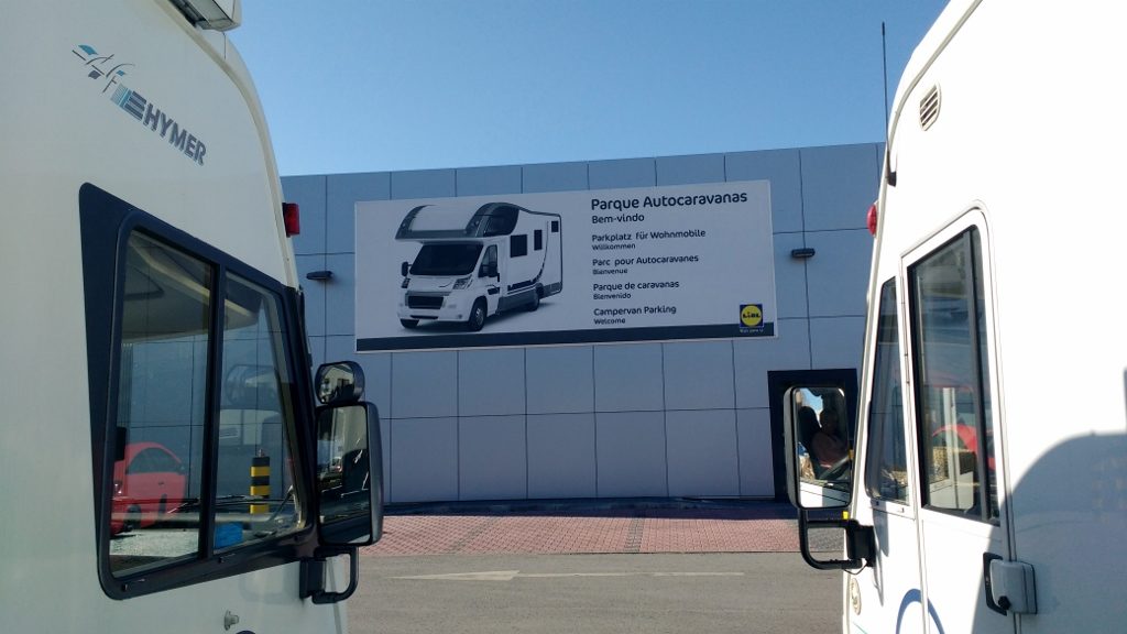 Dedicated motorhome parking: thank you Lidl