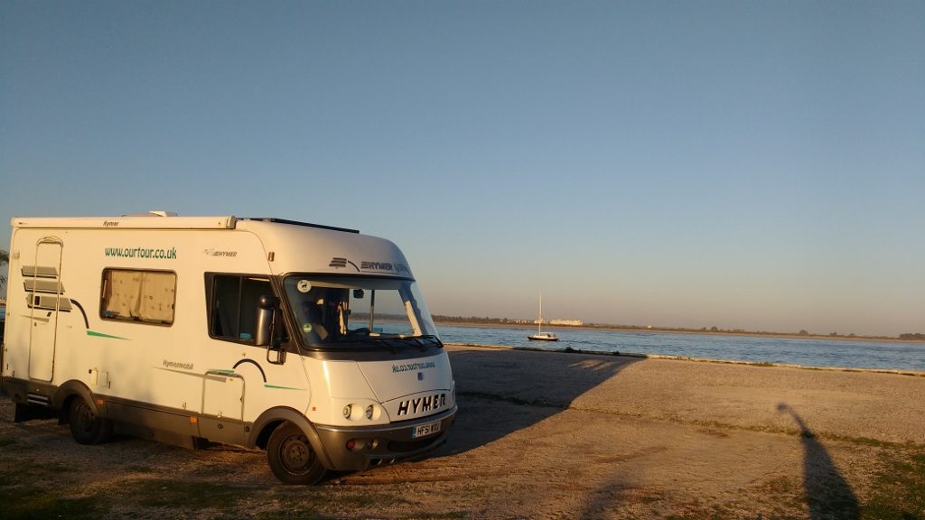Free motorhome parking just south of Vila Real de Santo Antonio