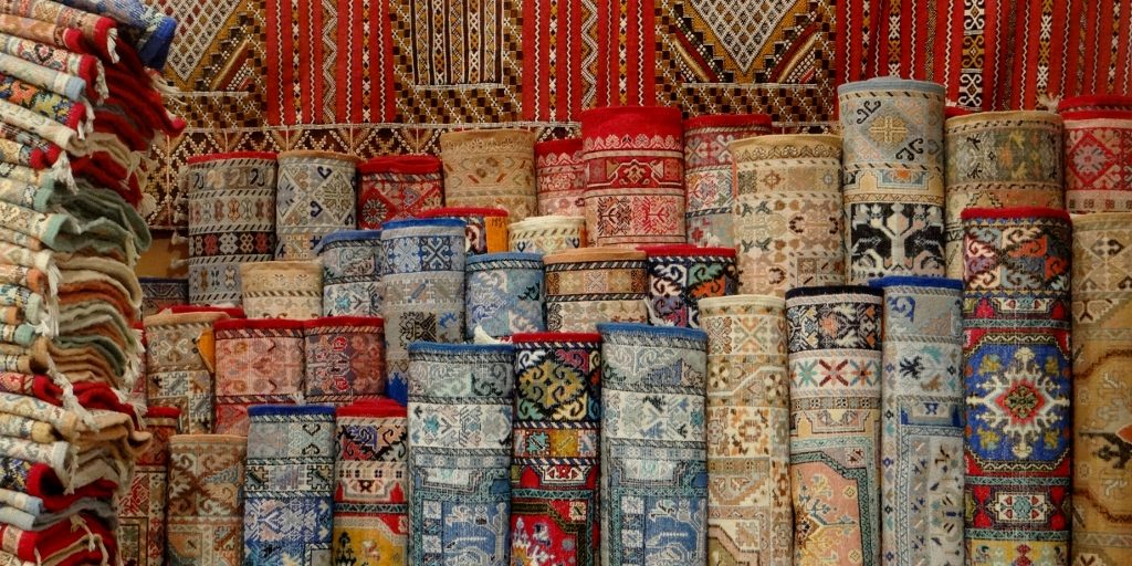 Morroco! Famous for high quality carpets, among many other things.