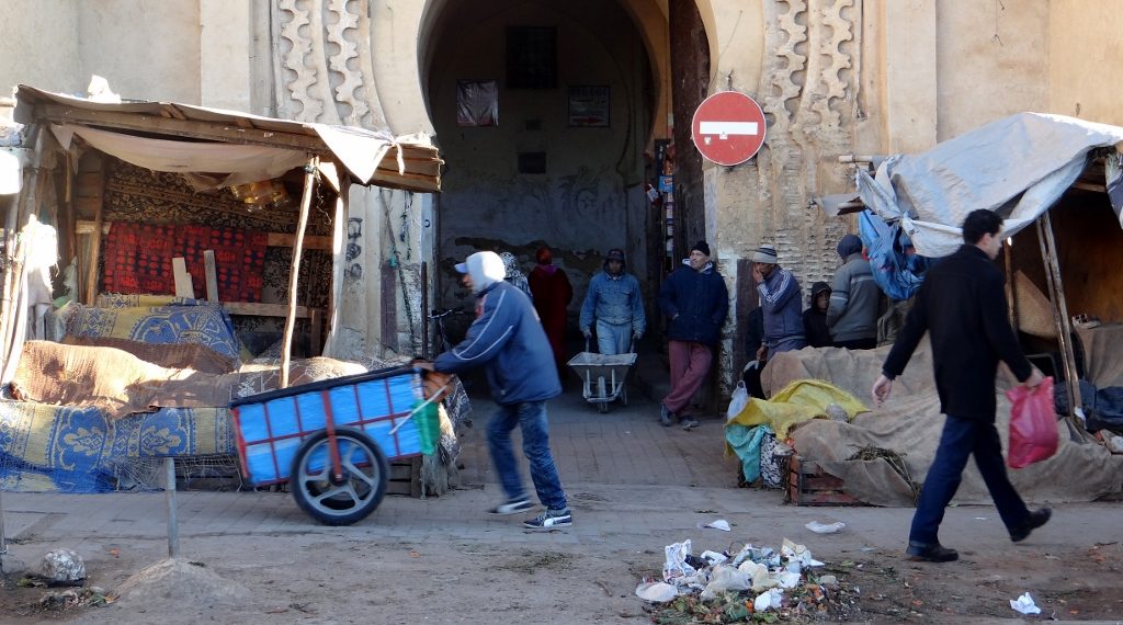 A side entrance to the medina, behind which lies a residential are, which we got lost in and had to be pointed back out by the locals