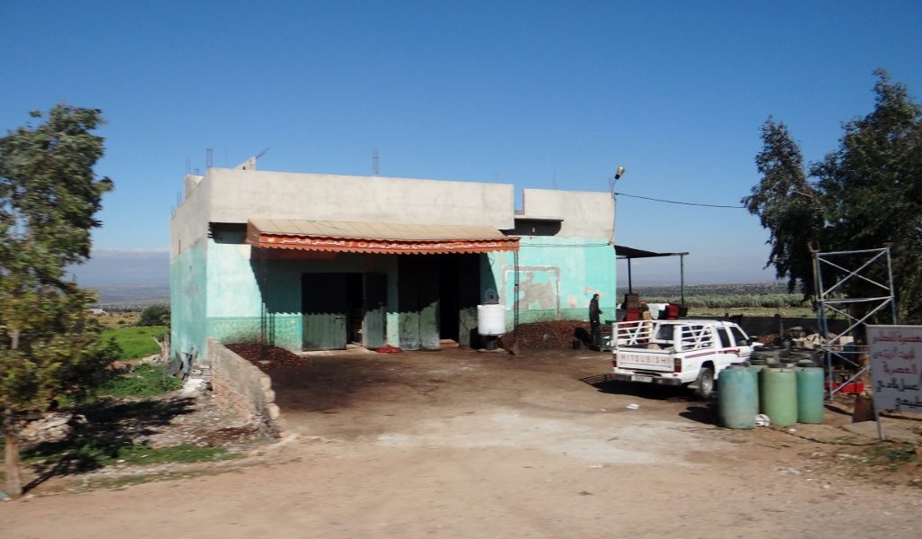 One of many olive oil presses along the N8