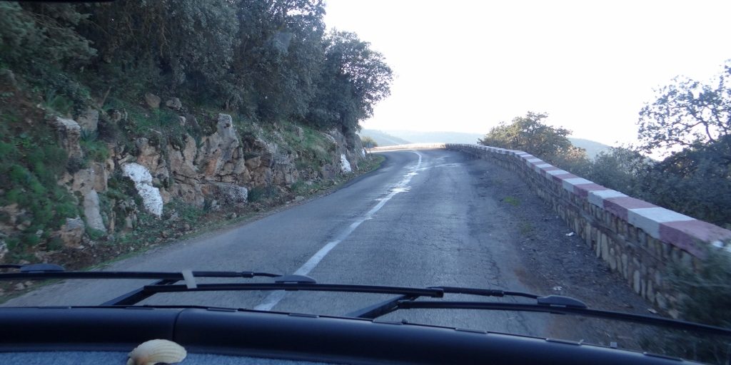 The R304, not the fastest of roads but easily passable in our lumbering beast