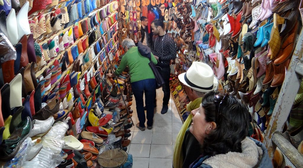 Getting a lesson in souk buying. Chon was very much in charge!