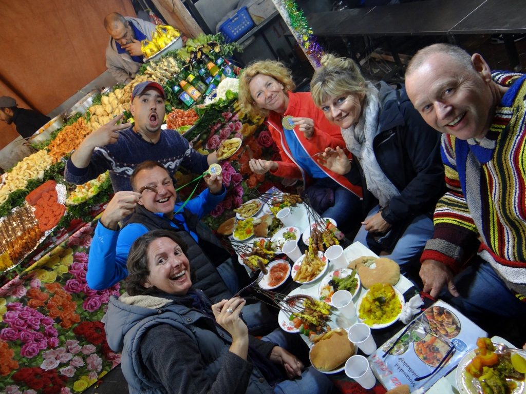 Eating in Djeema el-Fna