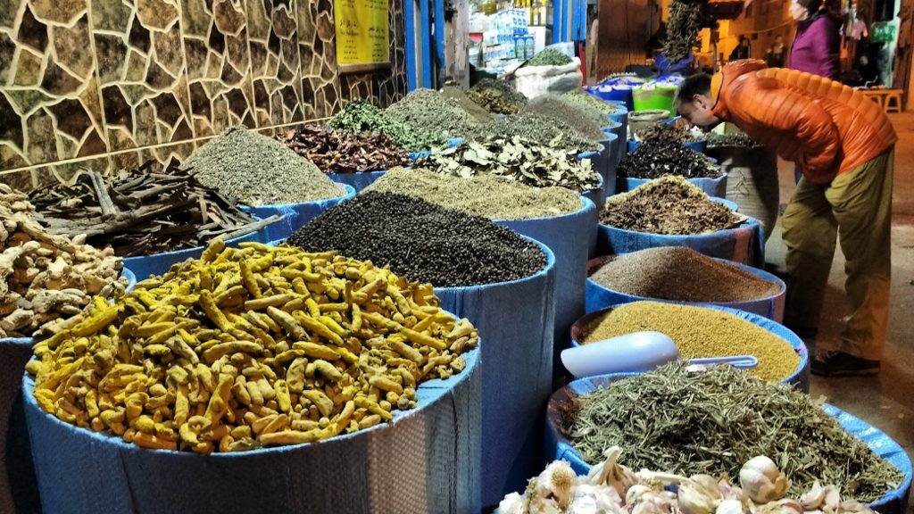 Phil deploys his patented spice identification device