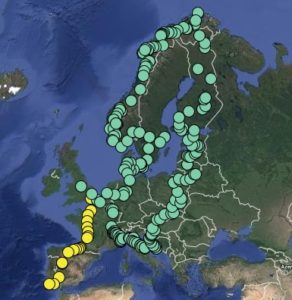 2016 motorhome tour map
