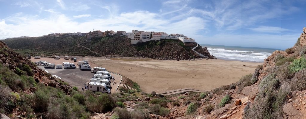 Guardian parking at Mirleft