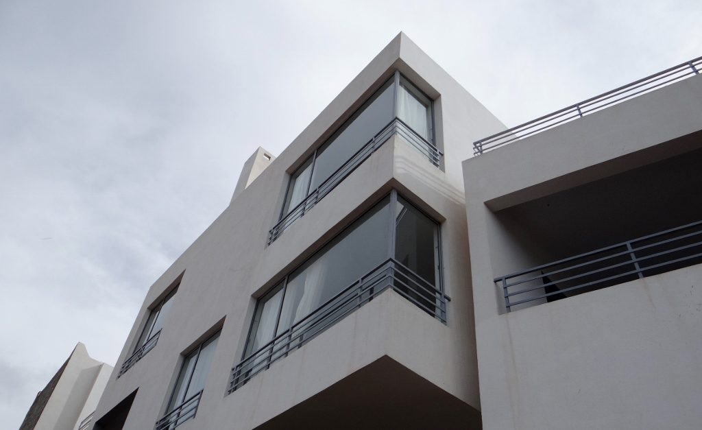 And at the end of the road is this place: all glass and steel