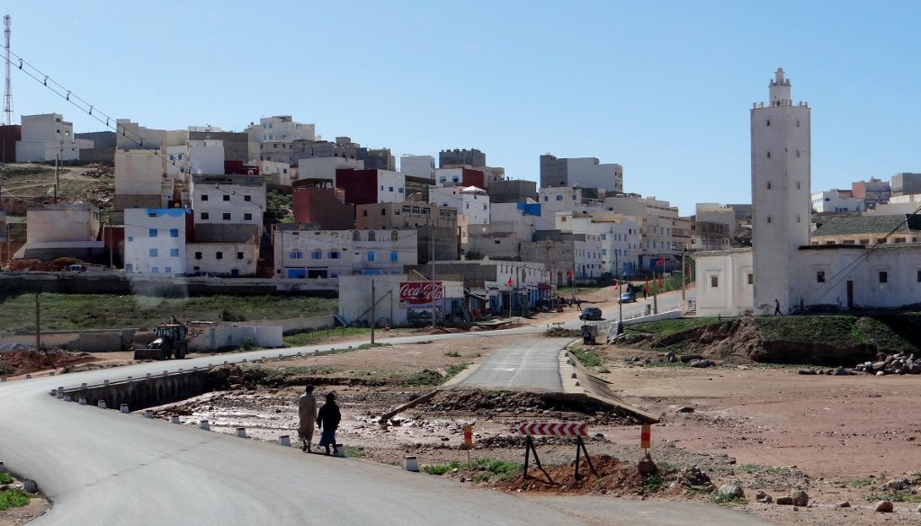 An example of a washed-out ford in Morocco