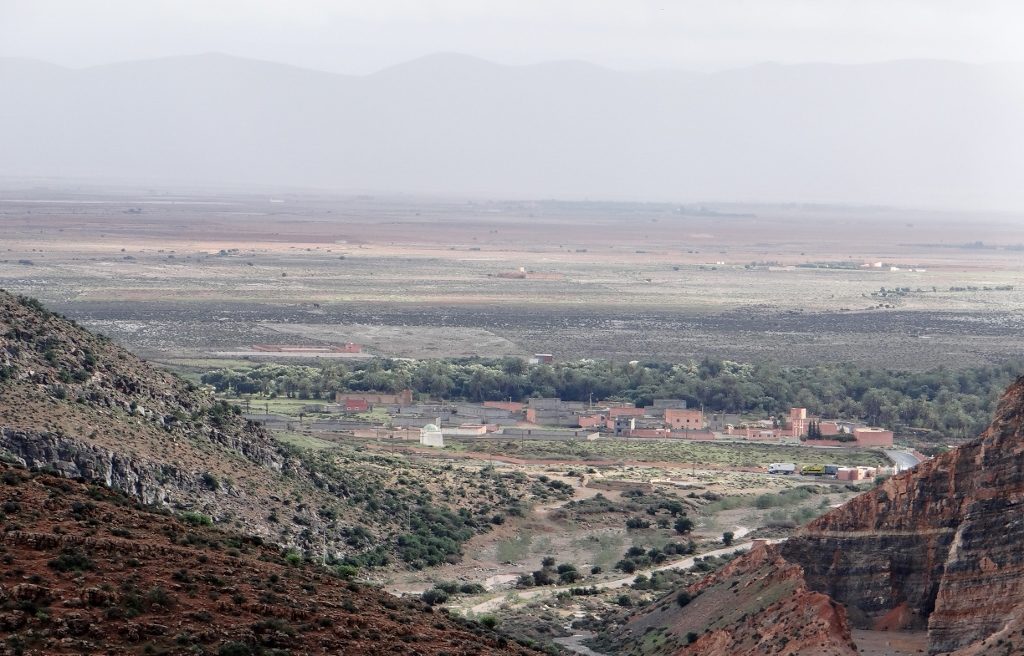 Abaynou to the south of us at the entrance to the valley. We can't currently get there.