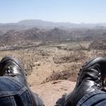 Looking out over the magnificent Anti Atlas Mountains in Morocco