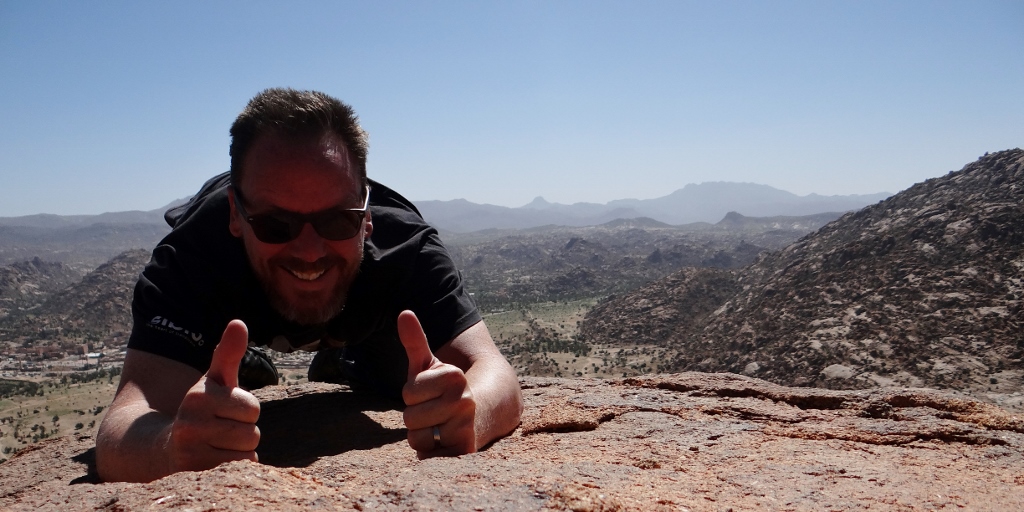 Get in, the scrabbling about on loose rock was worth it for this view