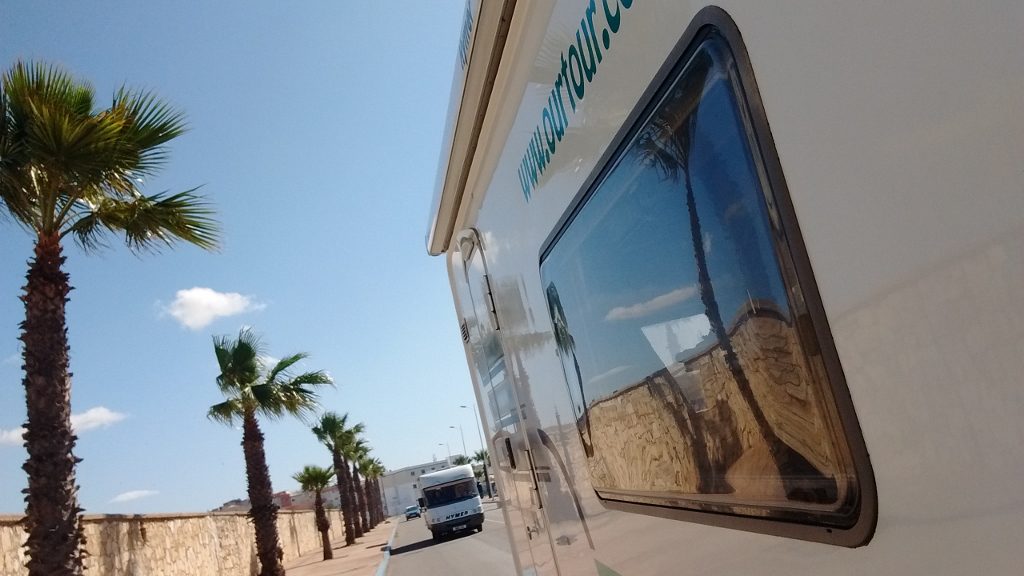 In convoy with Big Ben into Essaouira